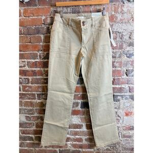 MAURICES • Light Tan Chino Slim Boot Mid-rise Kaki Pants • Ladies Size 8 Reg